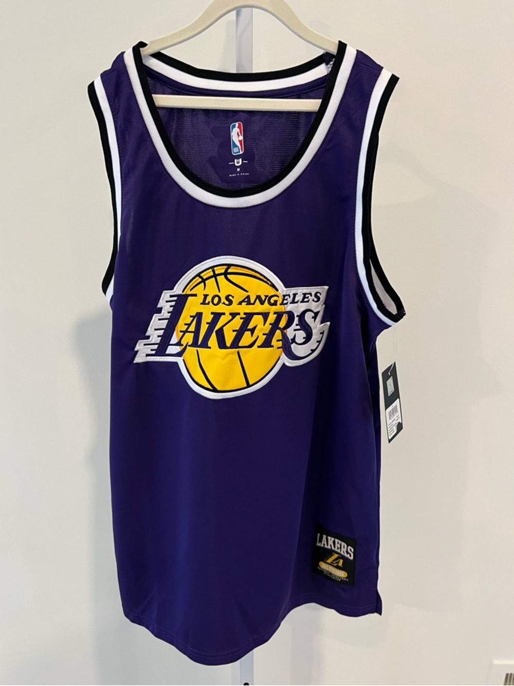 NBA Los Angeles Lakers Purple Basketball Jersey Mens SZ Medium NWT